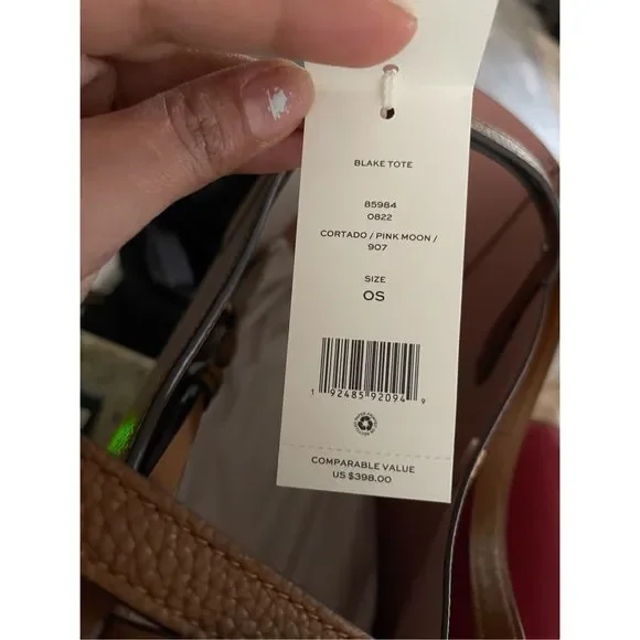 New Tory Burch large Blake tote & clutch park color - Picture 3 of 11